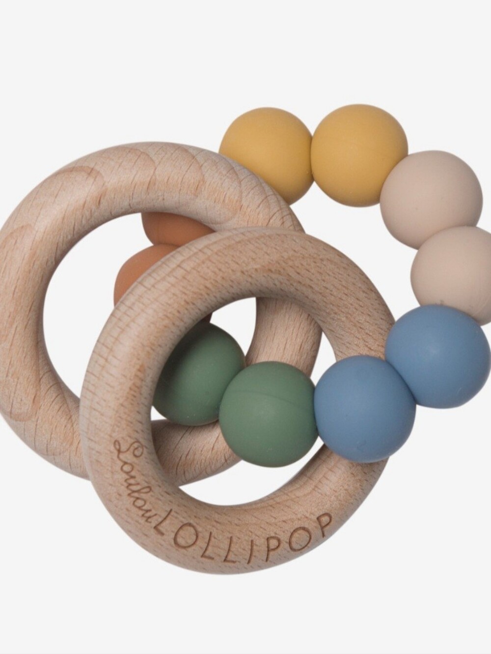 New Loulou Lollipop Teething Rattle